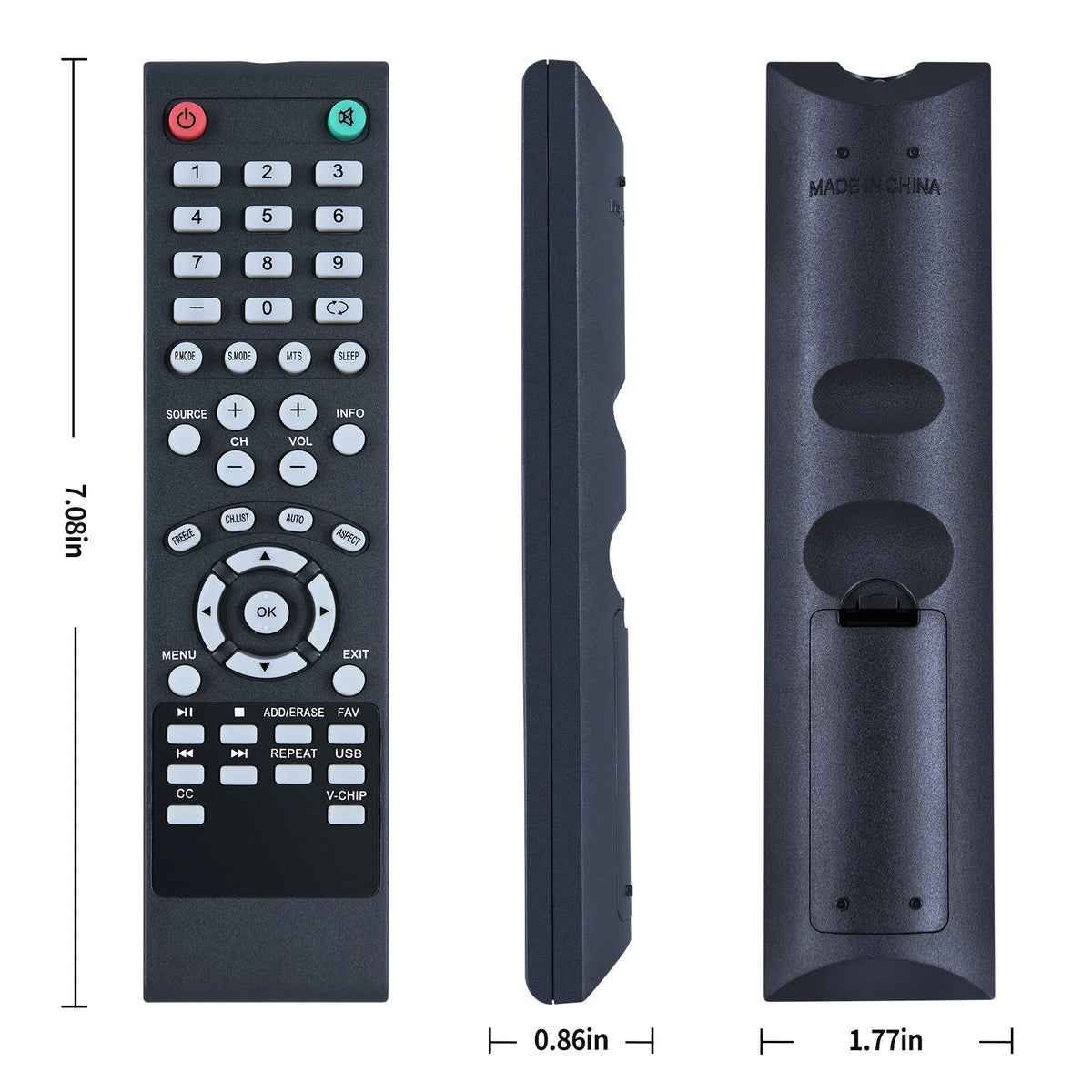 Remote Control For Element TV ELEFW408 ELEFW328 ELEFW605 ELEFW606 ELEFW601