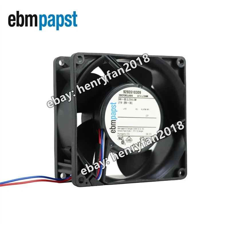Ebmpapst Fan 3214J/39NR Axial Fan 24VDC 0.27A 6.5W 92*92*38mm Cooling Fan