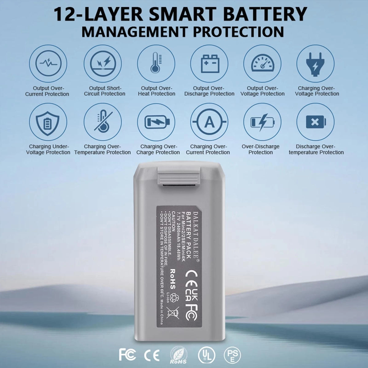 Dalkat Dalee Intelligent Flight Battery Compatible with DJI Mini 4K, Mini...