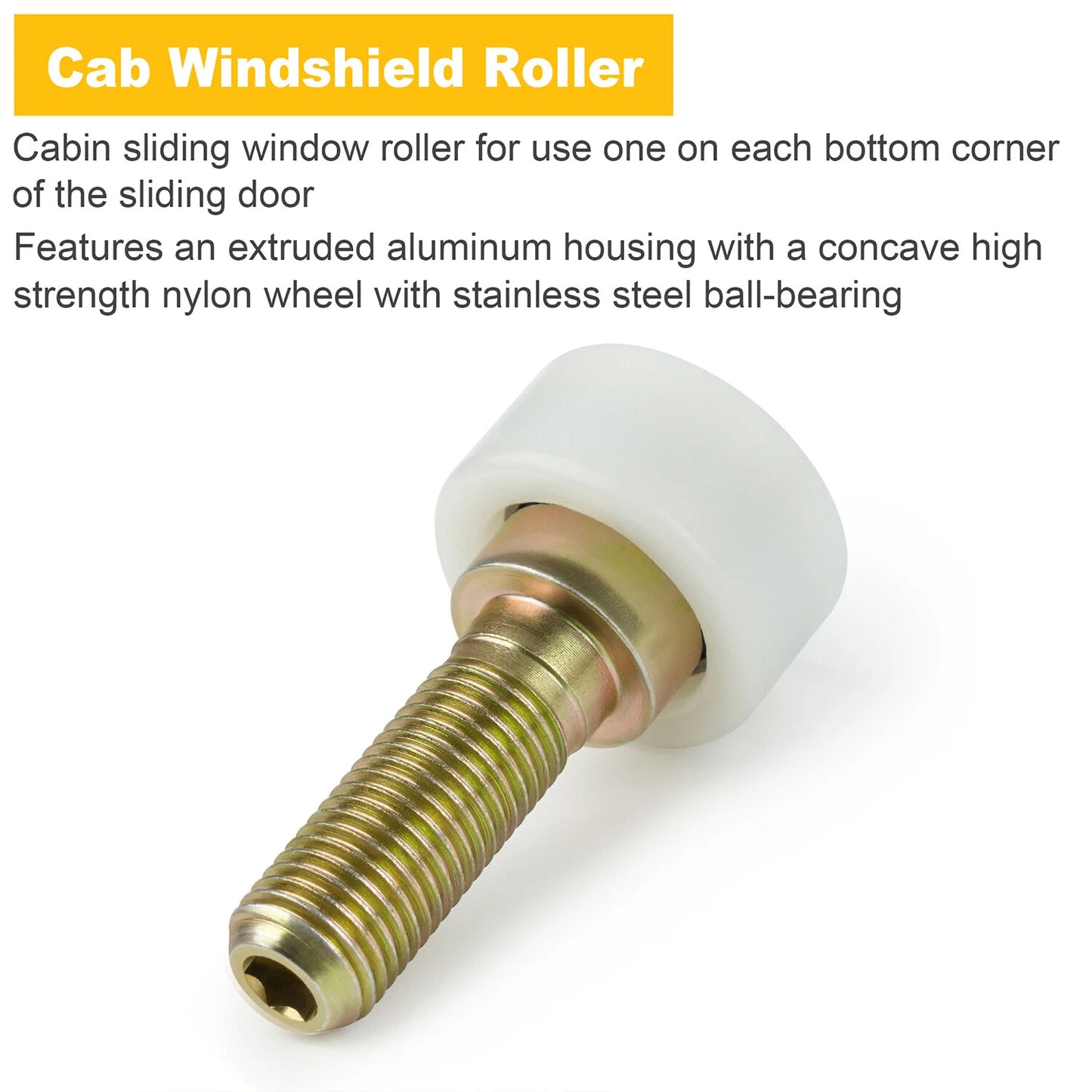Cab Door Window Roller for John Deere Ski Steer Loader AT319018
