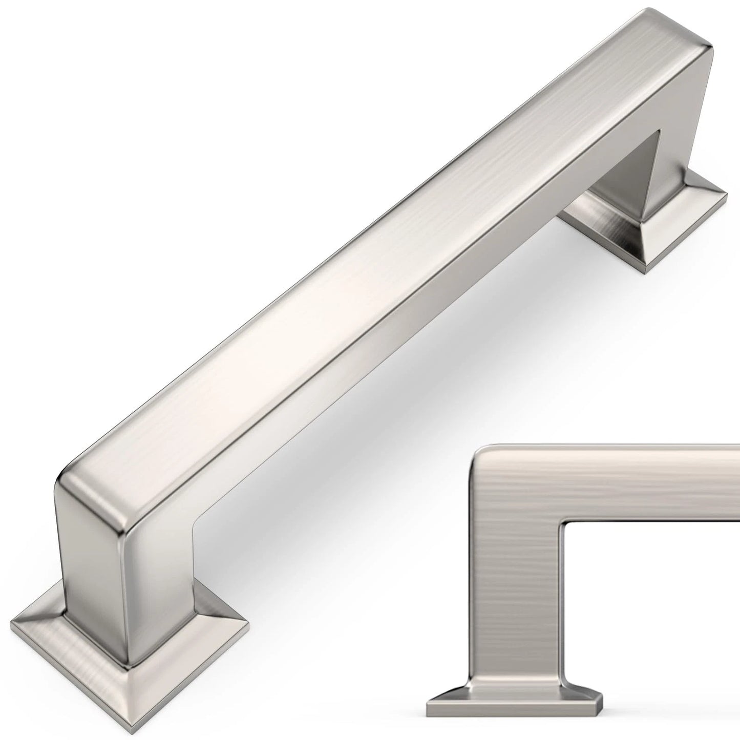GIYURO 10 Pack Brushed Nickel 3-3/4' Hole Center(96mm),
