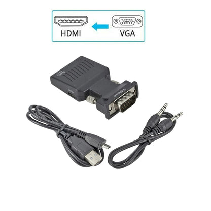 VGA Input To HDMI Output Adapter PC Laptop To HDTV Moniter Projecter Converter F