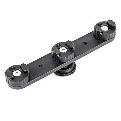 Triple Hot Shoe Bracket Holder For Camera Hot Shoe Camera Support For Fill Light
