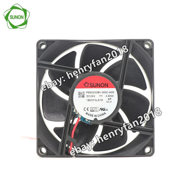 SUNON PE80252B1-000C-A99 DC 24V 4.8W 80*80*25MM Large Air Volume Cooling Fan