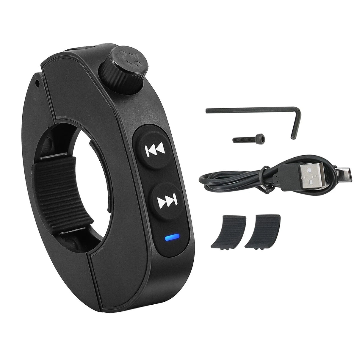 For Motorcycle Handlebar Bluetooth Wireless Media Remote Control Button IP66