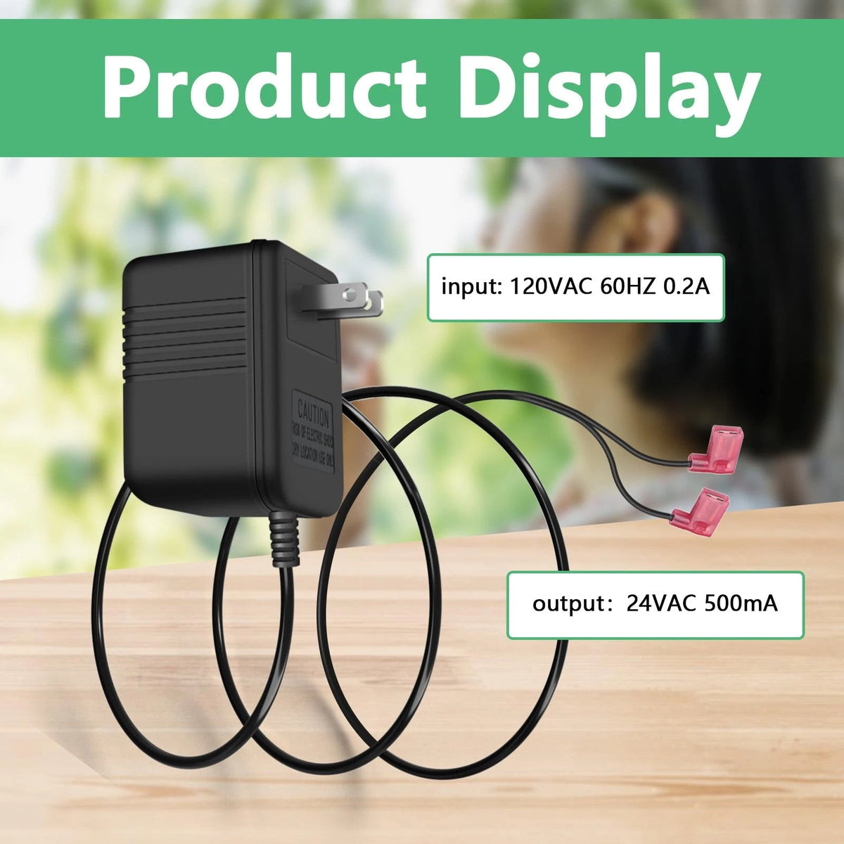 24 Volt AC Water Softener Power Supply for Whirlpool Black