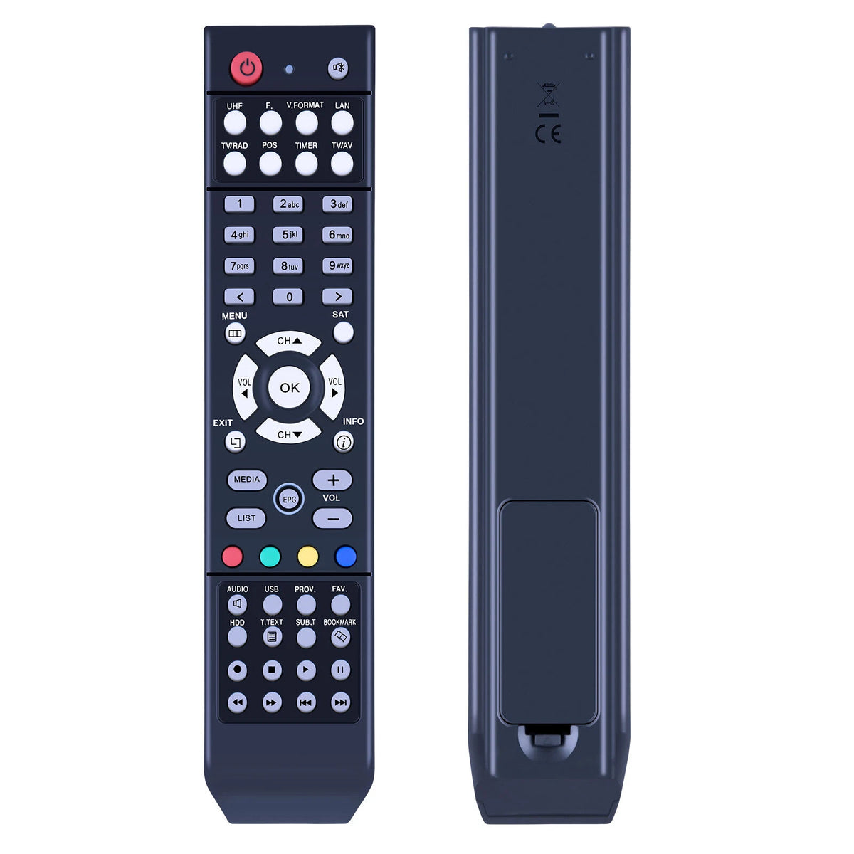 Replacement Remote Control For Technomate TM 800 HD