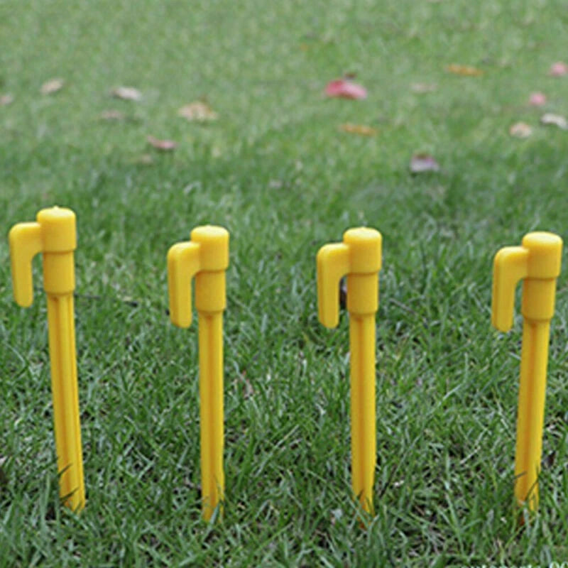 10Pcs Tent Ground Stakes Pegs Camping Soil Patio Gardening Heavy Duty Stake F
