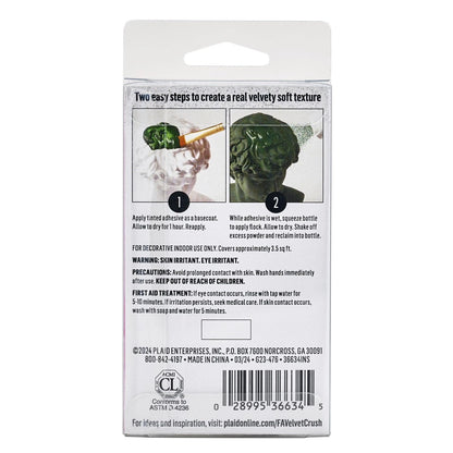 FolkArt Velvet Crush 2 Part Flocking Kit, White