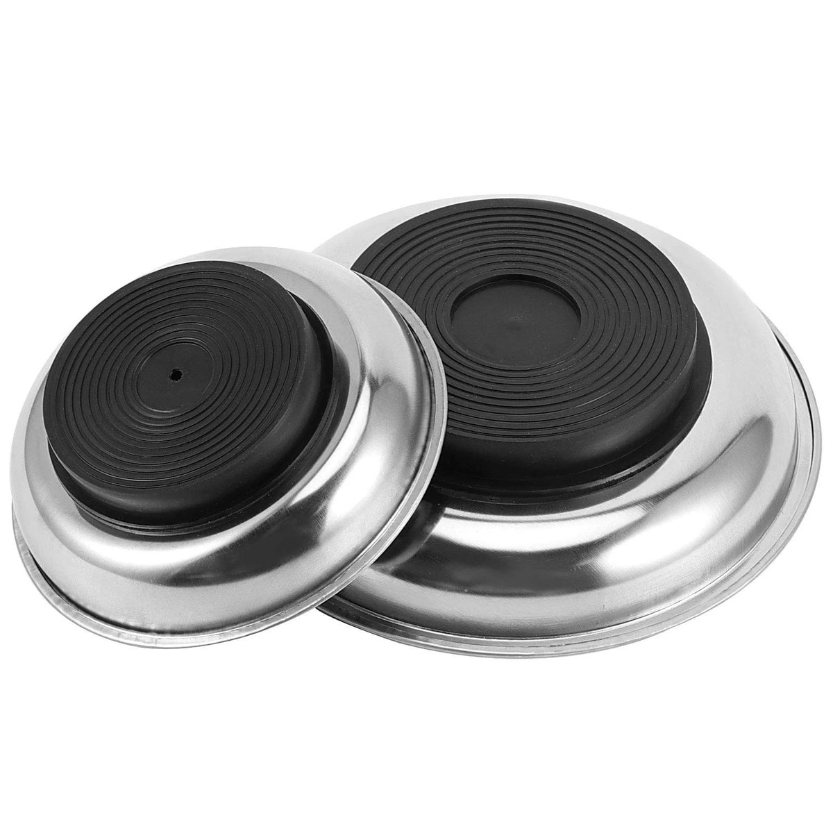 ZOENHOU 10 PCS 4” 6” Round Magnetic Tray, Stainless Steel Magnet 10
