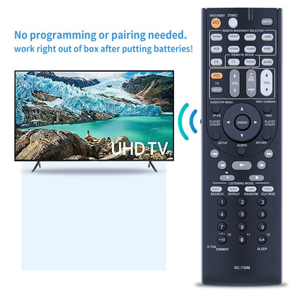 RC-738M Remote Control For Onkyo AV Receiver HT-RC160 HT-S7200 TX-SR607