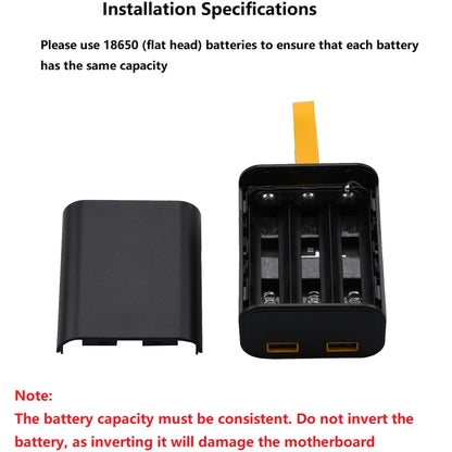 10W 18650 Battery Charger DIY Power Bank Box Case Fast Charging With Night