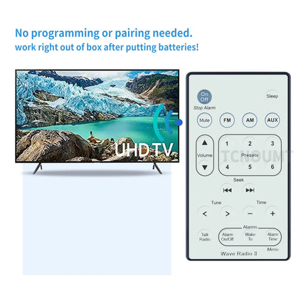 Remote Control For Bose Wave Radio II AWR1B1 AWR1B2 white US Shipping