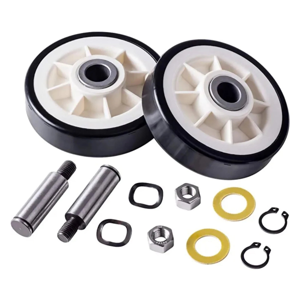 2Pcs For Maytag Dryer Roller Wheel Drum Support Kit 303373K Replacement