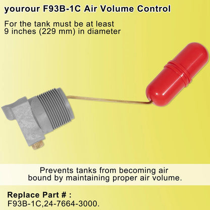 Replacement for F93B-1C Air Volume Controls Deep Wells, Water Tank...