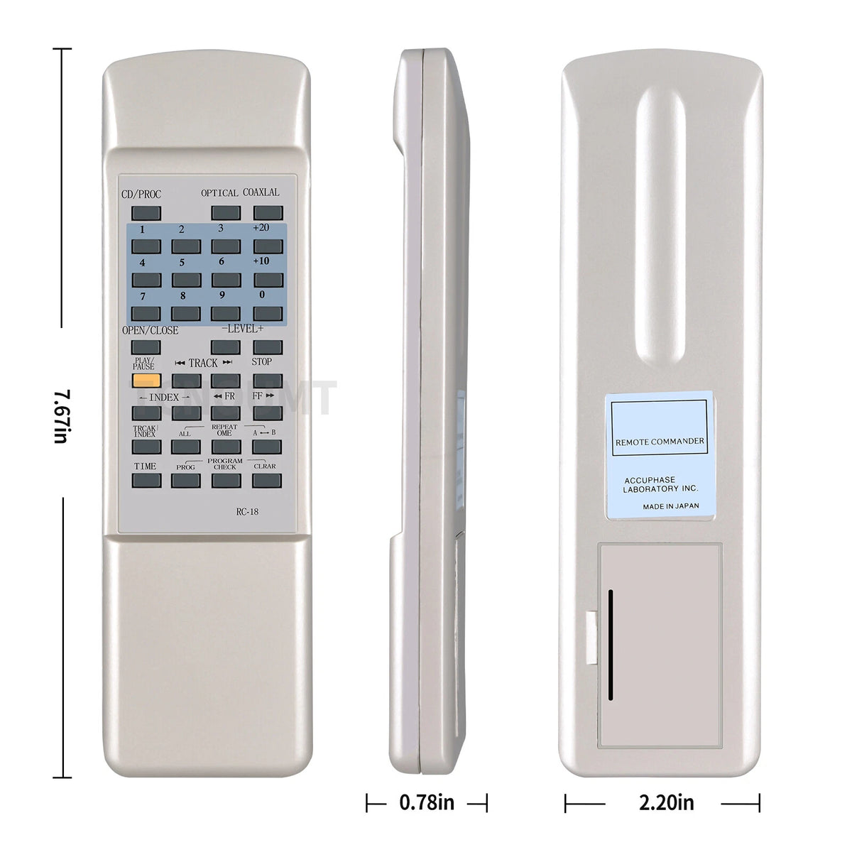 RC-18 Remote Control For Accuphase CD DP-11 DP-55 DP-60 DP-70V DP-75 DP-80L