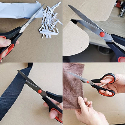 Scissors, Multipurpose office Scissors,8.5 Inch Ultra Sharp Shears, Black