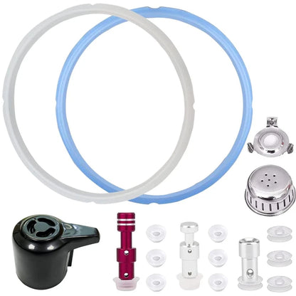Sealing Ring and Steam Release Handle,Float Valve Replacement Parts with Blue