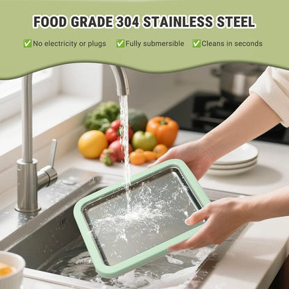 Rolled Ice Cream Maker Tray SUS 304 At Home DIY Instant Green