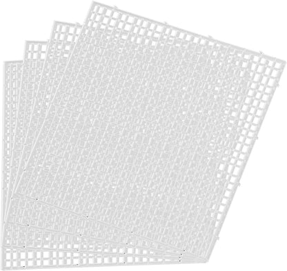 4 PCS Aquarium lid Hood, Fish Tank Top Cover, Plastic Grid Panel White