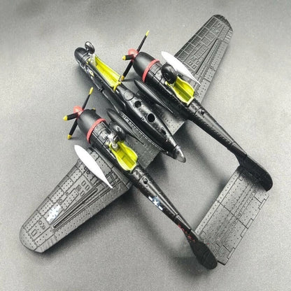 1:144 Scale WWII USAF P-61 Black Widow Bomber Aircraft Diecast Model Display F