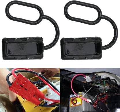 2Pcs 175 Amps Battery Quick Connector Rubber Cover Hard Boot Cap Keep...