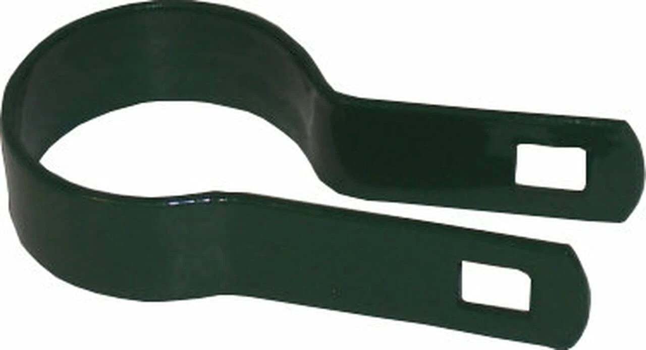 Black Coated Chain Link Tension Band, Durable Steel 1-5/8 Inch,