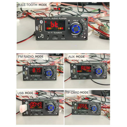 DC7-25V Car Bluetooth MP3 Amplifier Decoding Board 2*50W FM Audio Decoder+Remote