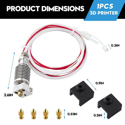 3D Printer Hot End Kit,cr-10 v2 hotend and CR-10 V3 ，Assembled Hotend...