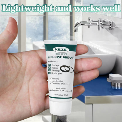 KEZE Silicone Grease Waterproof Food Grade 3 Pack (1oz),