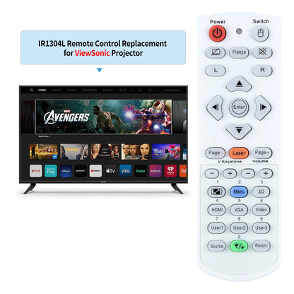 IR1304L Replace Remote Control For ViewSonic Projector LM-2401