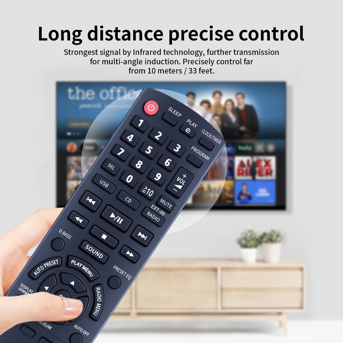 N2QAYB000636 Remote Control For Panasonic Audio System SA-AKX12, SA-AKX14