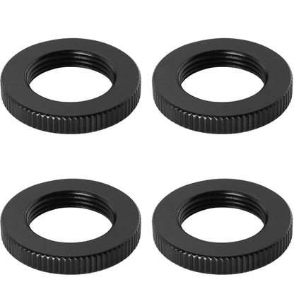 Knurled Microphone Stand Nut LUORNG 4PCS 5/8"-27 Dual Lock Nuts for...