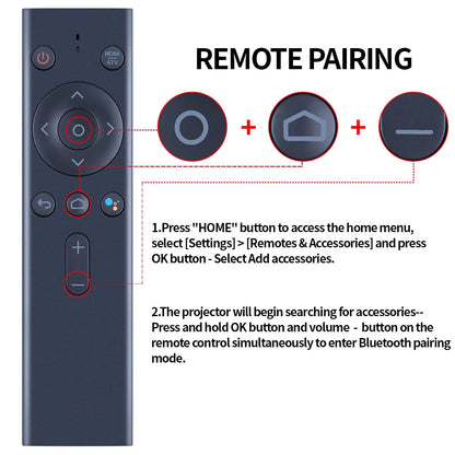 For Nebula Capsule II R2-D2 Bluetooth Voice Projector Remote Control -