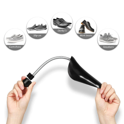 Sieral 20 Pairs Spring Shoe Tree Stretcher As picture show, Black