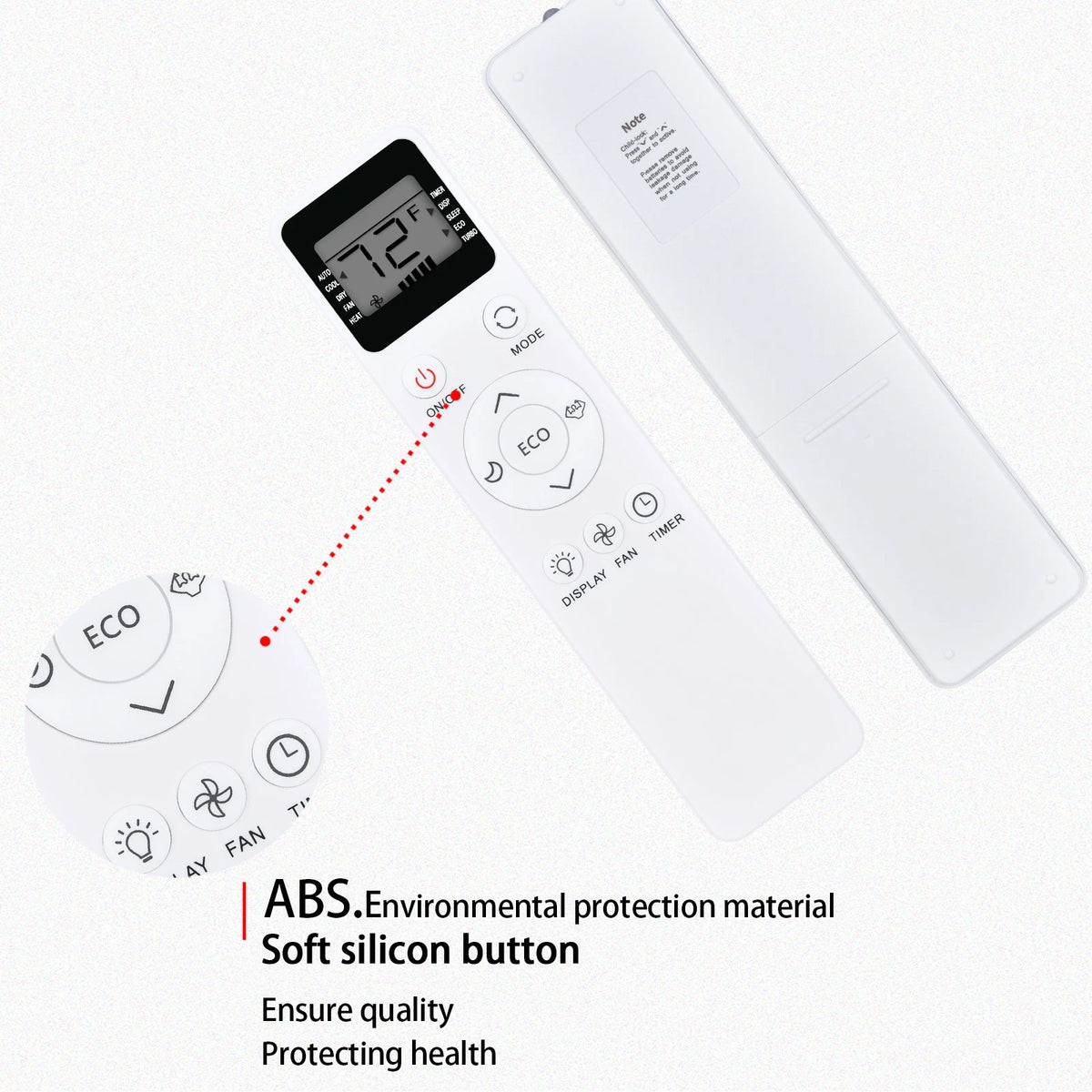 Remote Control For EQK Emerson Quiet Kool Window Air Conditioner EARC12RE1