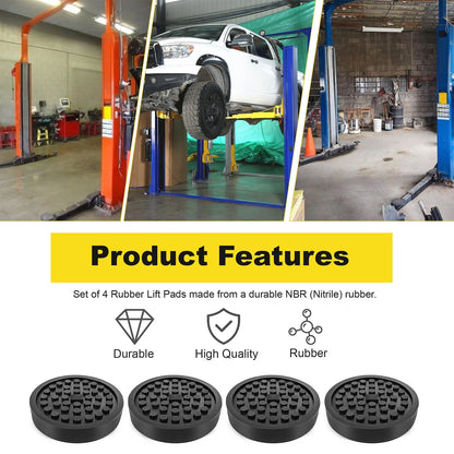 4PCS Rubber Arm Pad Kit  for ALM Lifts 7001A, 7002A, 9002A, 9003, 9003A 9003AC