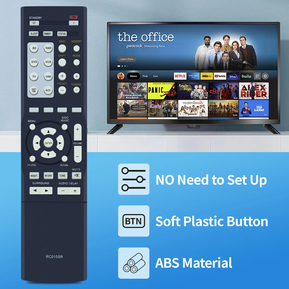 RC015SR For Marantz AV Audio Video Receiver Replace Remote Control RC015SR