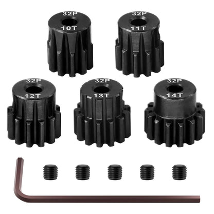 OGRC Steel Hardened 32P Pinion Gears 10T 11T 12T 13T 14T 3.175mm Shaft for...