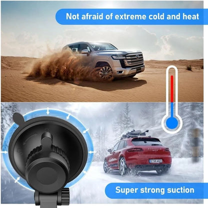 Dash Cam Mount, Suction Cup Windshield Mounting Black