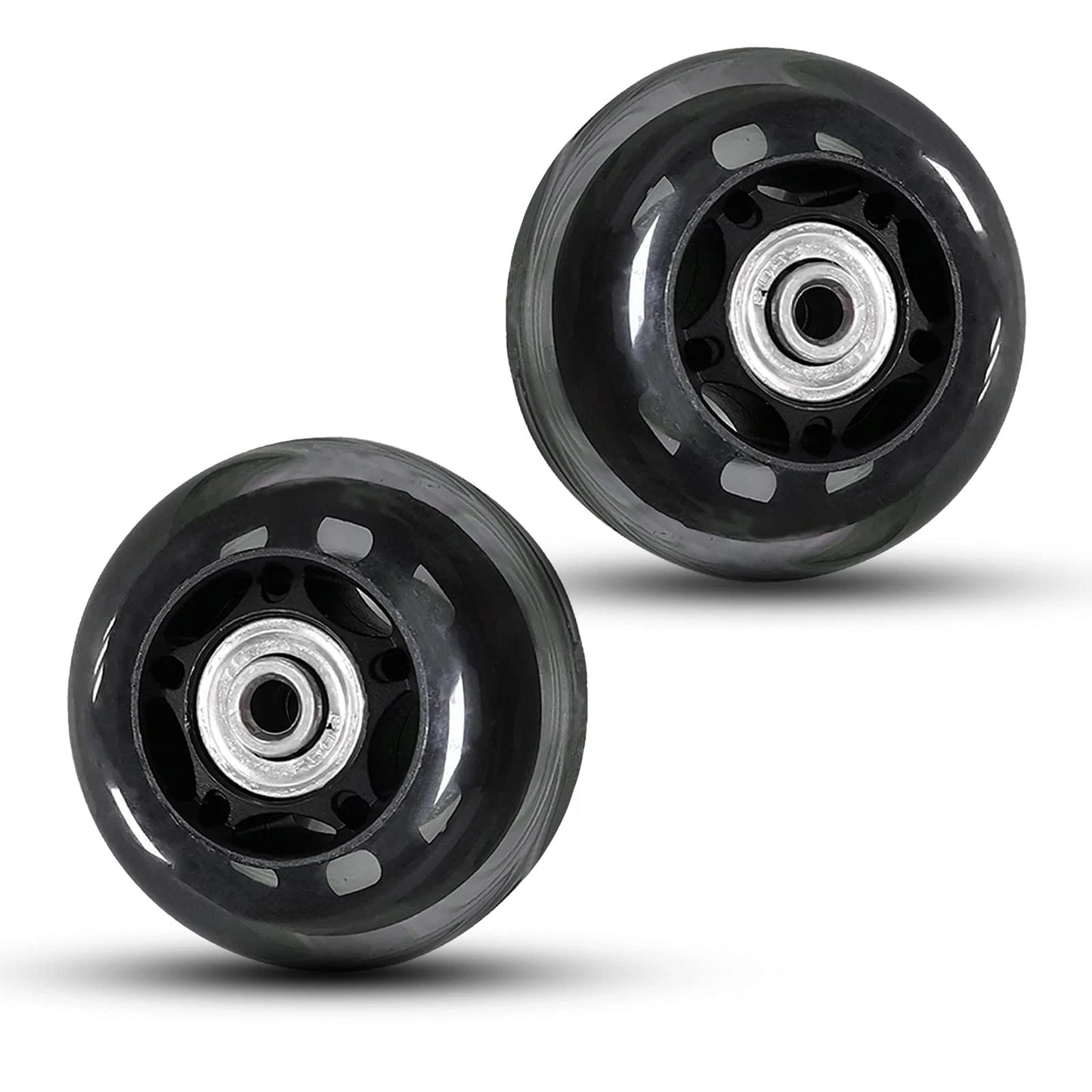 Rhinenet Replacement Luggage Suitcase Wheels OD 68mm 68X24X6, Black-Clear