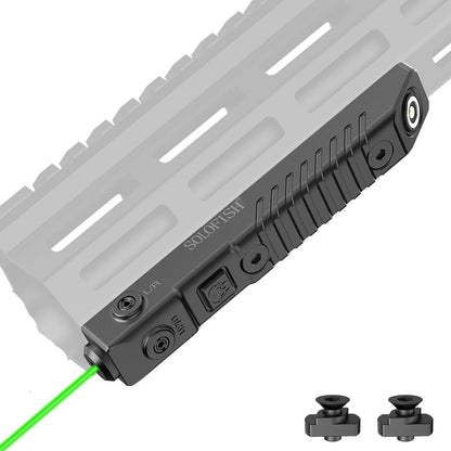 SOLOFISH Green Laser Sight Compatible with Polymer- Mlok, Mlok