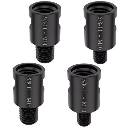 4x Adapter 5/8" 11 Female to M10/M14 Male  for Angle Grinder Electric Drill
