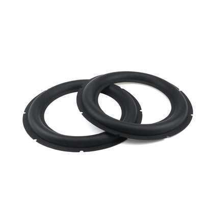 Dnyta 2 Pcs 10" Perforated Rubber Speaker Foam Edge Surround 10 inch, Black