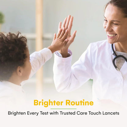 Care Touch Lancets for Diabetes Testing - 30 300 Count (Pack of 1), Yellow