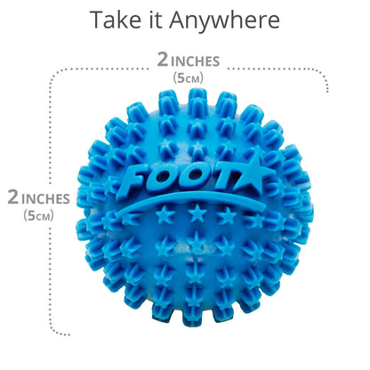 Body Back Foot Star® Massager Ball and Plantar Fasciitis Roller 2 Pack, Blue