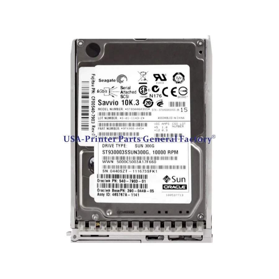 Compatible For SUN 390-0449-05 ST930003SSUN300G 300GB 10K SFF 2.5" SAS HDD