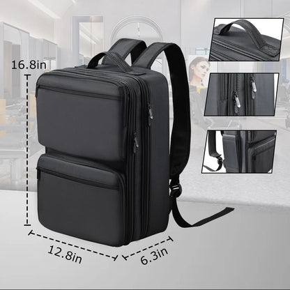 Yueieoun Barber Bag with Detachable Tray, 16.8-in Travel Backpack for Black