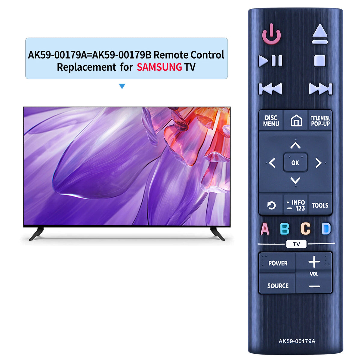 AK59-00179A For Samsung Player Remote Control UBD-K8500 UBD-K8500/ZA