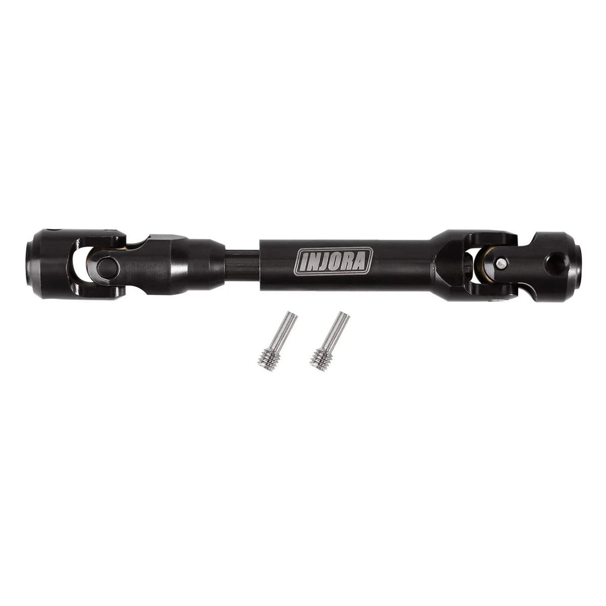 INJORA Steel Heavy-Duty Drive Shaft for 1/10 RC Car Crawler 94-119mm, Black